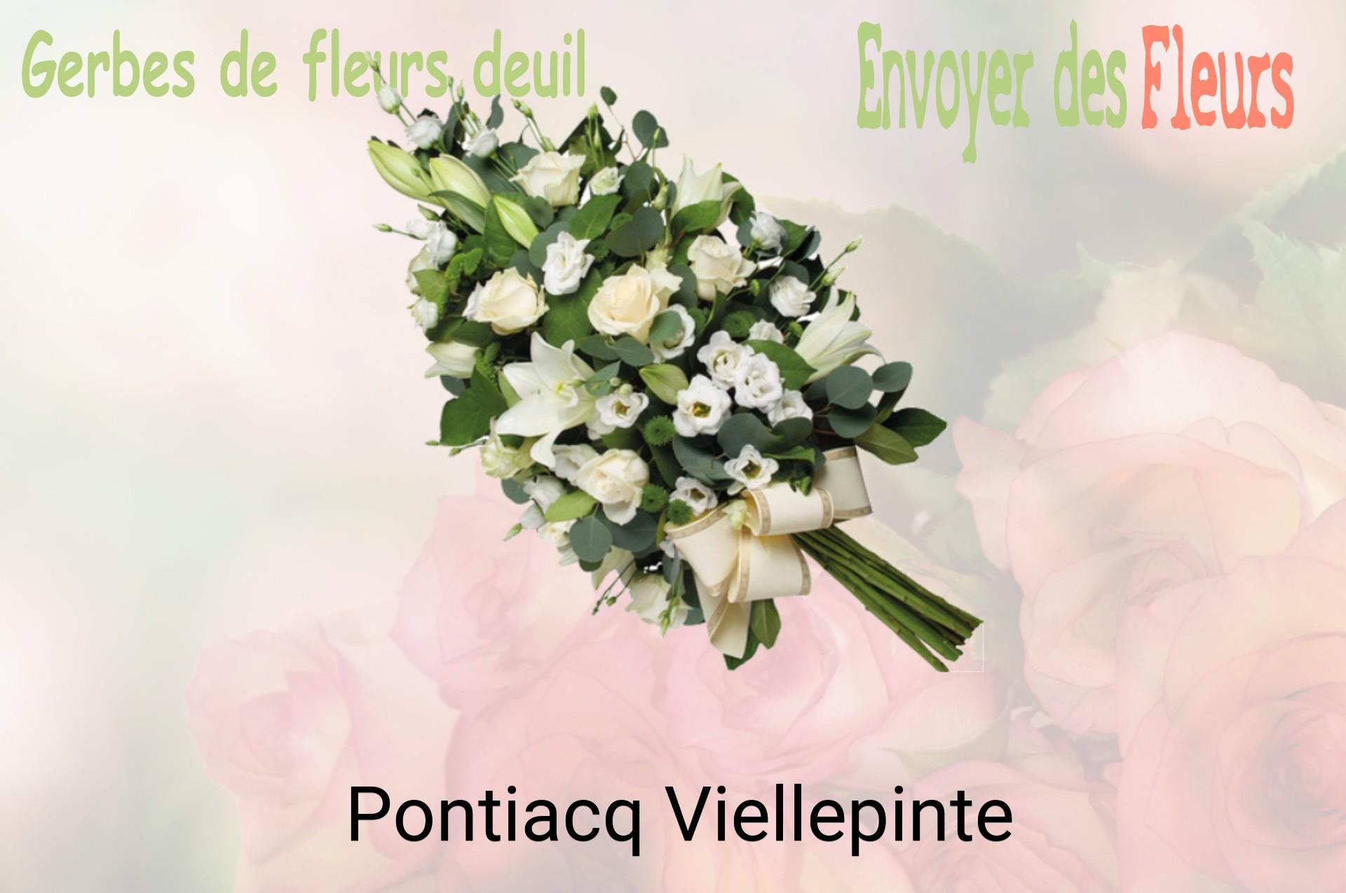 Gerbe de fleurs de deuil livrée à Pontiacq-Viellepinte